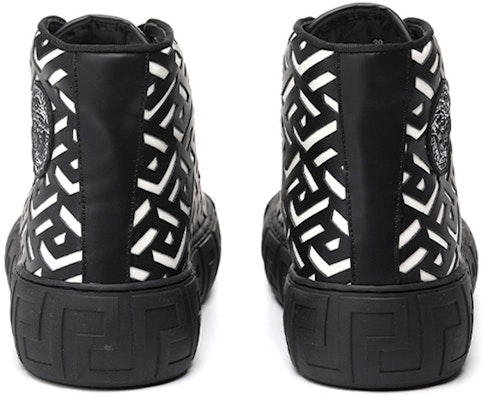 Versace Leather High-Top 'Hollow Carving Black' DSU8403-1A04183_2B02P Shop Versace Leather High-Top 'Hollow Carving Black' DSU8403-1A04183_2B02P