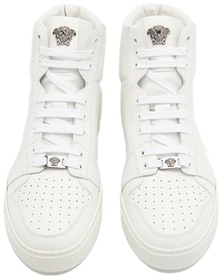 Versace Leather High-Top Lace-Up White 'Fashion Sneaker' DSU8152-SD1VS_D01E Shop Versace Leather High-Top Lace-Up White 'Fashion Sneaker' DSU8152-SD1VS_D01E