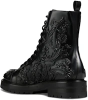 Purchase Versace Leather Lace-Up Ankle Boots 'Black Fashion' 1006971-1A04667_1B000