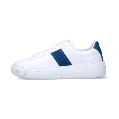 Versace Leather Low-Top 'Greek Key'