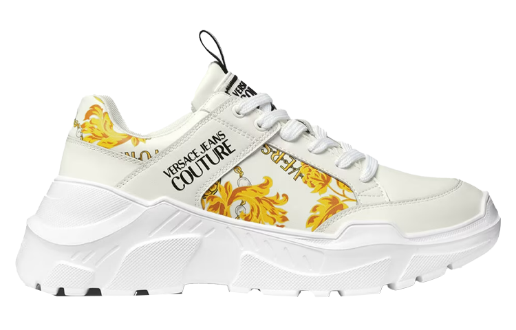 Versace Leather Low-Top 'White Gold Print' 圖 2