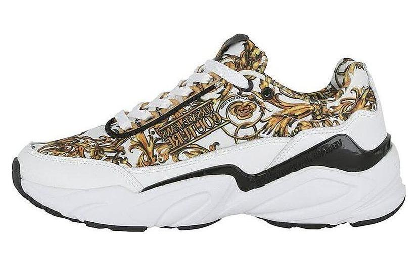 Buy Versace Sepatu Kulit Low-Top 'Kuning' 72YA3SW2-ZS240_G03