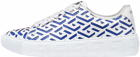 Versace Leather Low-Top Lace-Up 'Blue White' DSU8404-1A04183_2W87P Versace Leather Low-Top Lace-Up 'Blue White' DSU8404-1A04183_2W87P