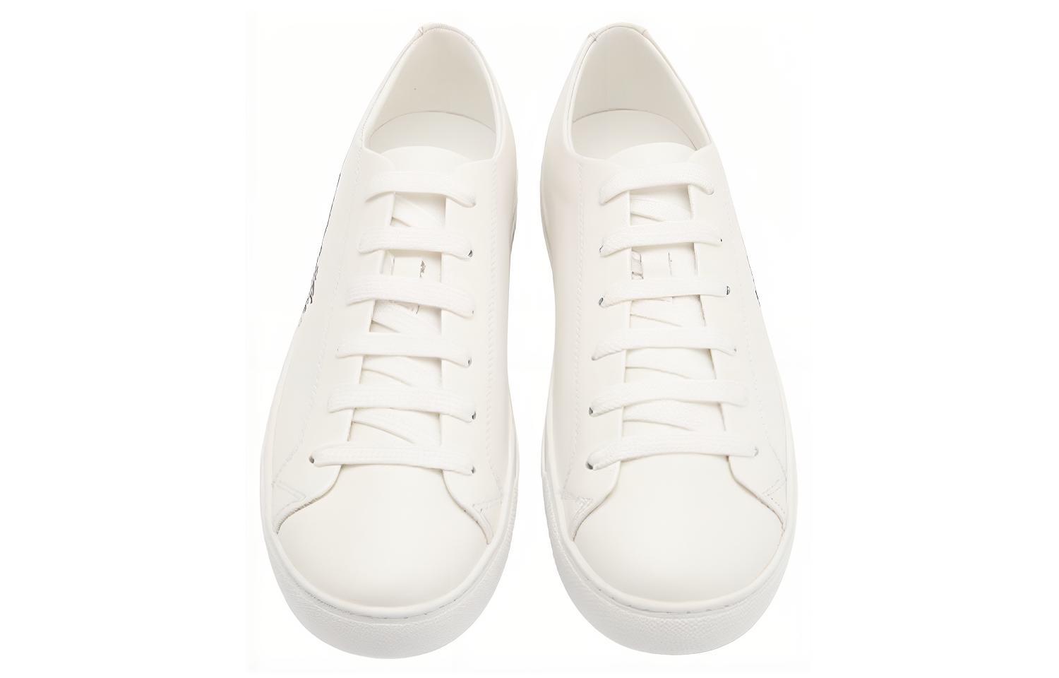 Versace Leather Low-Top Lace-Up 'Fashion Sneaker White' 圖 4