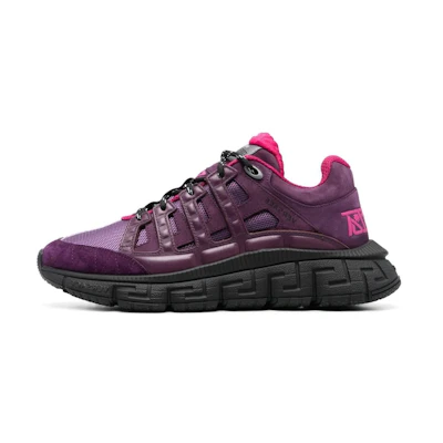 Versace Leather Low-Top Sneakers 'Purple'