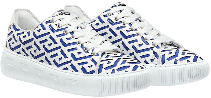 Versace Sepatu Kulit Rendah Tali 'Biru Putih' DSU8404-1A04183_2W87P Order Versace Sepatu Kulit Rendah Tali 'Biru Putih' DSU8404-1A04183_2W87P
