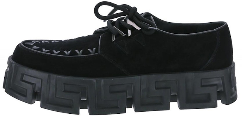 Versace Leather Platform 'Fashion Versatile Black' 1000722-1A00864-1B00B Buy Versace Leather Platform 'Fashion Versatile Black' 1000722-1A00864-1B00B