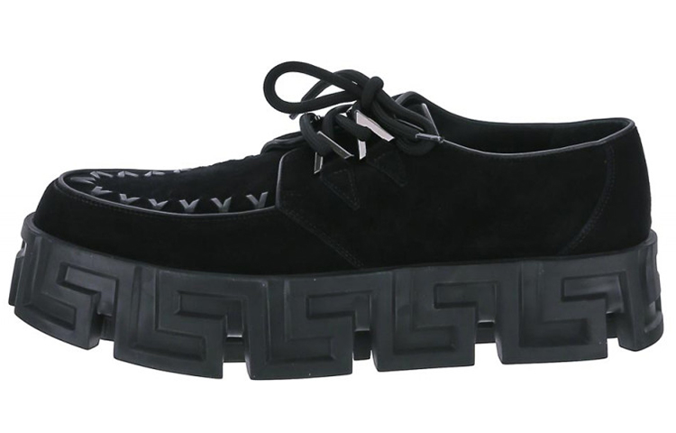 Versace Leather Platform 'Fashion Versatile Black' 1000722-1A00864-1B00B