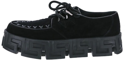 Versace Leather Platform 'Fashion Versatile Black' 1000722-1A00864-1B00B Versace Leather Platform 'Fashion Versatile Black' 1000722-1A00864-1B00B
