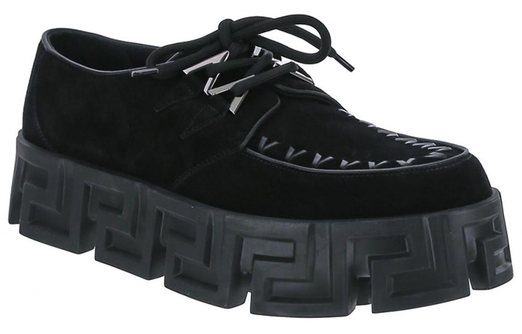 Lookbook ヴェルサーチ レザー プラットフォーム 「万能ブラック」 1000722-1A00864-1B00B