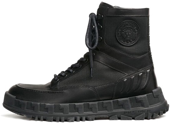 Versace Leather Round-Toe Ankle Boot 'Black' DSU8416-DB3G-D41XN Buy Versace Leather Round-Toe Ankle Boot 'Black' DSU8416-DB3G-D41XN