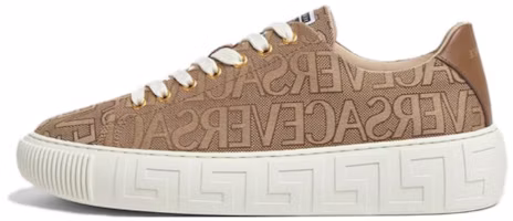 Versace Leather Round-Toe Lace-Up Low-Top 'Brown' DSU8404-1A07977_2N24V Versace Leather Round-Toe Lace-Up Low-Top 'Brown' DSU8404-1A07977_2N24V