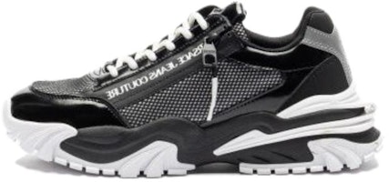 Versace Leather Round Toe Lace-Up Low Top 'Black' 75YA3SI5-ZS887_899 Versace Leather Round Toe Lace-Up Low Top 'Black' 75YA3SI5-ZS887_899