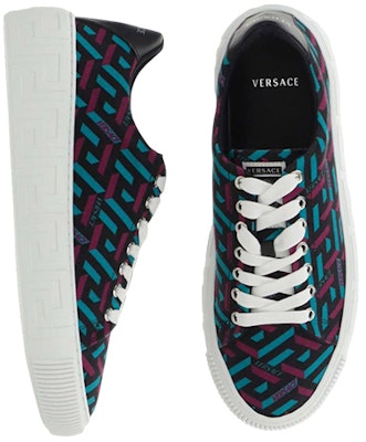 Versace Kasut Kulit 'Hitam Merah Biru' DSU8404-1A027195_G32P Lookbook Versace Kasut Kulit 'Hitam Merah Biru' DSU8404-1A027195_G32P