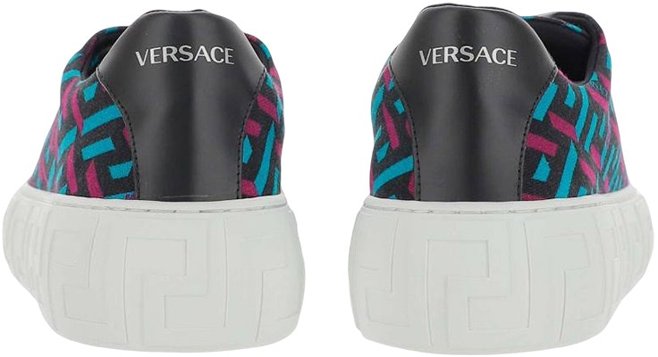 Versace Kasut Kulit 'Hitam Merah Biru' DSU8404-1A027195_G32P Shop Versace Kasut Kulit 'Hitam Merah Biru' DSU8404-1A027195_G32P