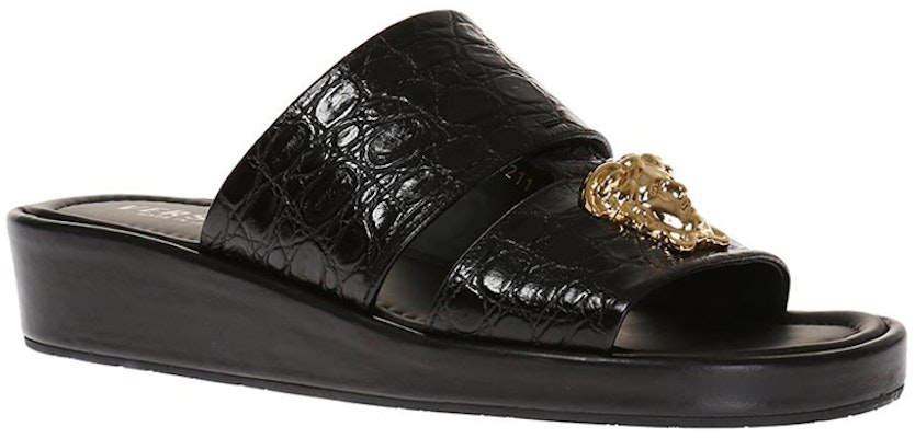 Versace Leather Wedge Mule 'Black Fashion' DSU6211-DVFCG_D41OH Order Versace Leather Wedge Mule 'Black Fashion' DSU6211-DVFCG_D41OH