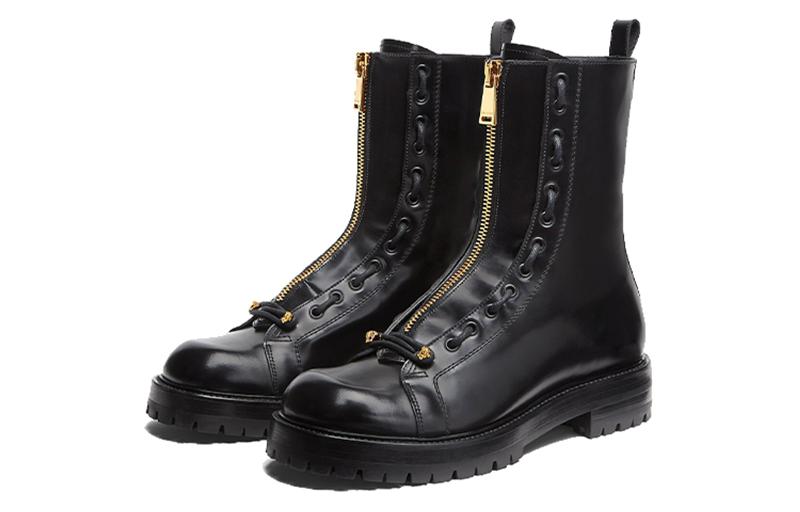 Versace Leather Zip 'Fashion Ankle Boot Black' 圖 3