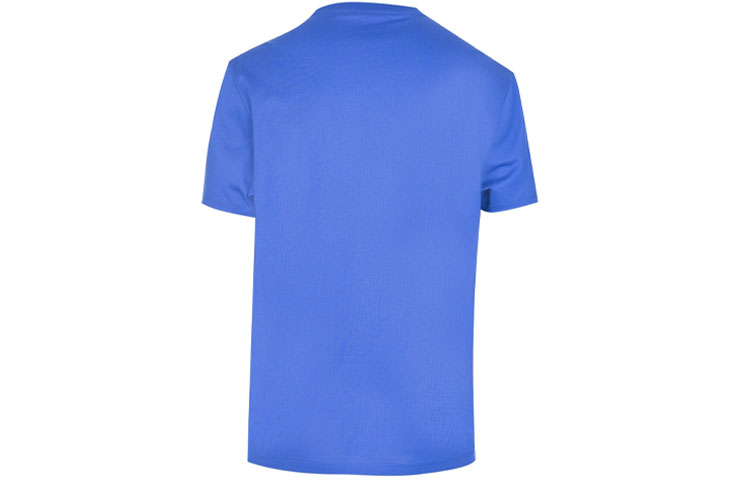 VERSACE Letter Logo Studded Crew Neck Blue T-Shirt Men A75606-A201952-A124 圖 3