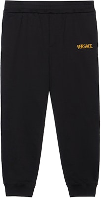 范思哲字母印花弹力腰针织长裤 男士黑色 A89403-A231242-A1008 Buy 范思哲字母印花弹力腰针织长裤 男士黑色 A89403-A231242-A1008