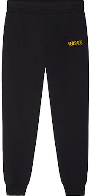 范思哲字母印花弹力腰针织长裤 男士黑色 A89403-A231242-A1008 Order 范思哲字母印花弹力腰针织长裤 男士黑色 A89403-A231242-A1008