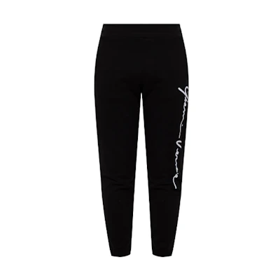 VERSACE Letter Print Loose Knit Joggers Pants A86021-A231242-A1008