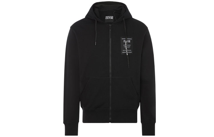 Versace Letter Print Sweatshirt Black EB7GZA7KO-E30328