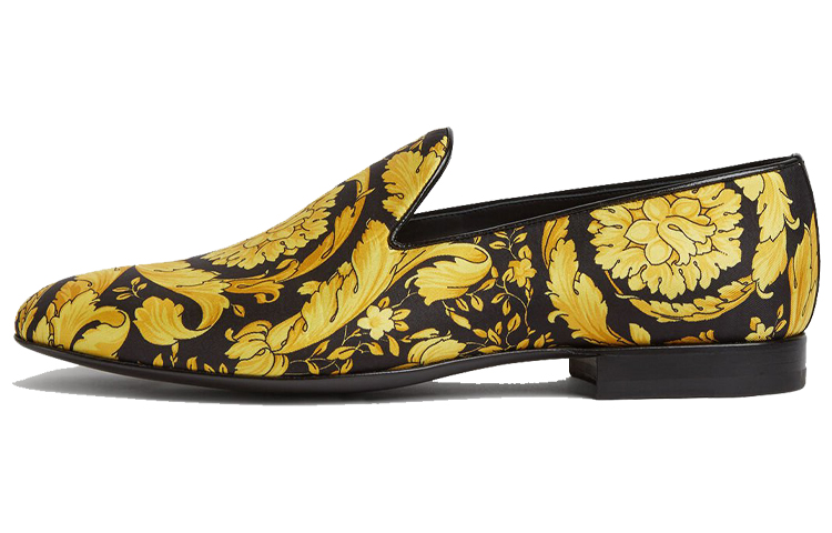 Buy VERSACE 范思哲 巴洛克印花 樂福鞋 黃色