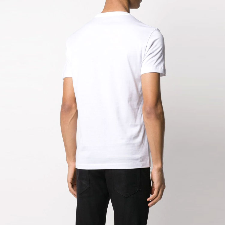 VERSACE Logo Cotton Casual Short Sleeve T-Shirt White (). A83159-A228806-A001 圖 7