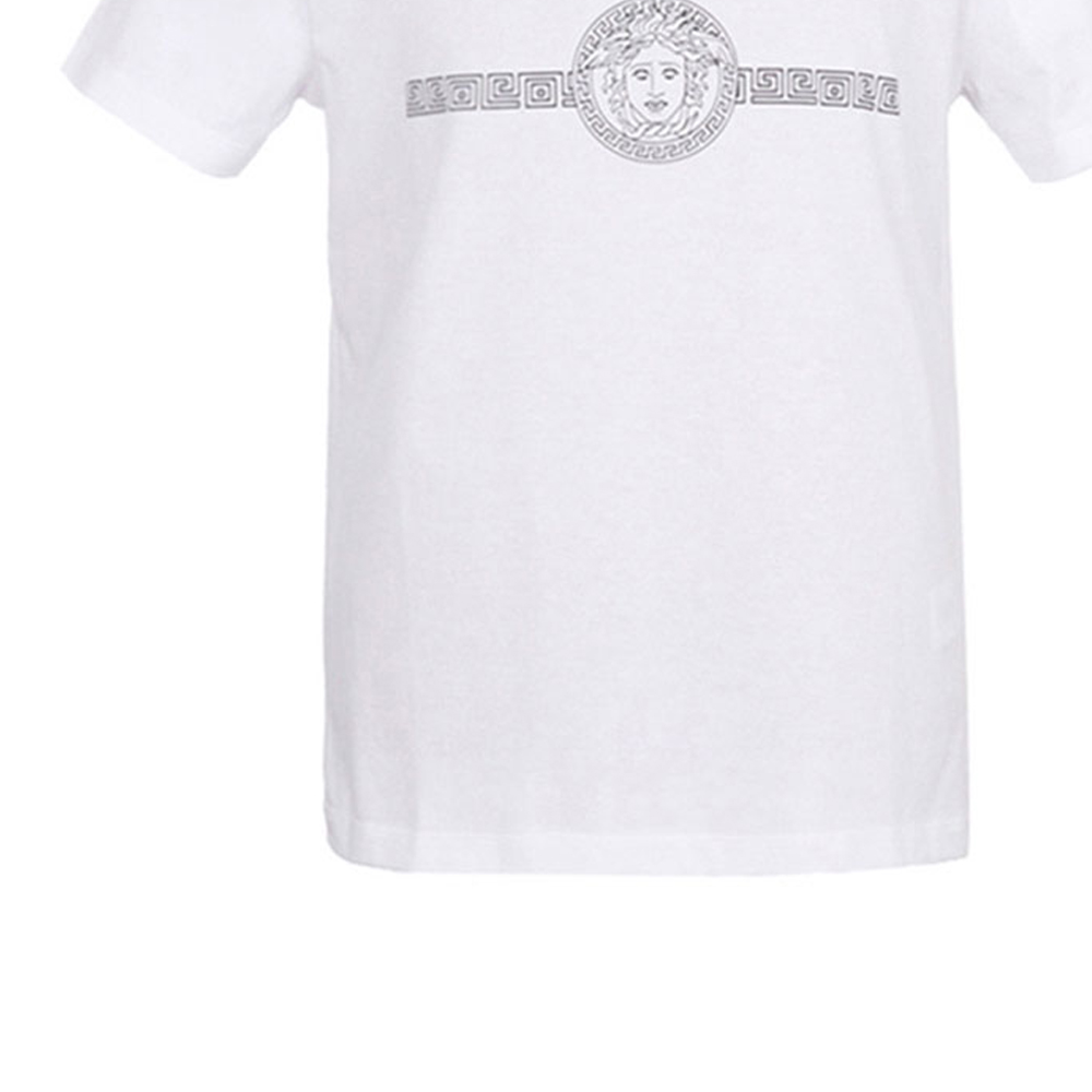 VERSACE Logo Cotton Casual Short Sleeve T-Shirt White (). A83159-A228806-A001 圖 9