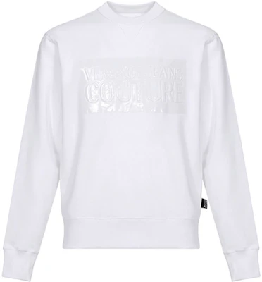 Versace Logo Crewneck Long Sleeve Sweatshirt - White B7GVA7VJ-30333-003 Buy Versace Logo Crewneck Long Sleeve Sweatshirt - White B7GVA7VJ-30333-003