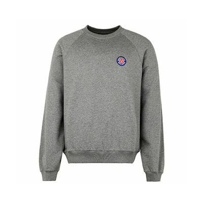 Versace Logo Crewneck Pullover Long Sleeve Sweatshirt Gray AGU13003-AC00340-A811