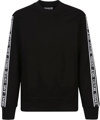 ヴェルサーチ ロゴ クルーネック プルオーバー スウェットシャツ ブラック 76GAIC05-CF00C-899 Buy ヴェルサーチ ロゴ クルーネック プルオーバー スウェットシャツ ブラック 76GAIC05-CF00C-899