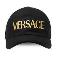 Shop Gorra de béisbol negra con logo bordado de Versace. ICAP006-A234764-A4007