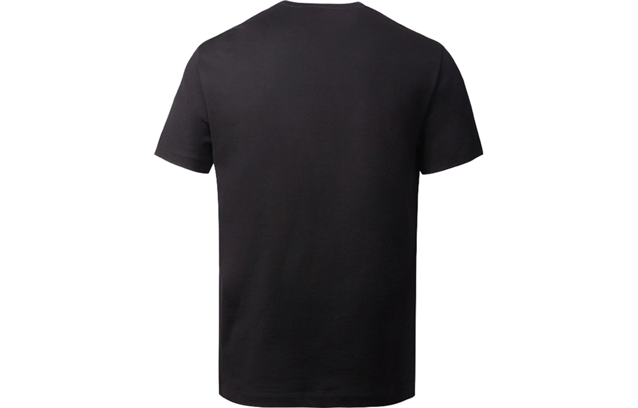 VERSACE Logo Embroidered Cotton Crewneck Black T-Shirt for Men A85168-A228806-A1008 圖 3