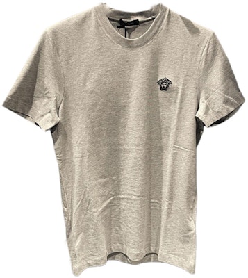 范思哲 男士灰色标志刺绣短袖圆领T恤 SS24款 A89500S-A230901-2EH60 Order 范思哲 男士灰色标志刺绣短袖圆领T恤 SS24款 A89500S-A230901-2EH60