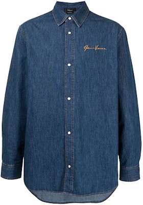 VERSACE Baju Denim Lengan Panjang Unisex Biru dengan Logo Sulaman A894181-F01111-1D030 Order VERSACE Baju Denim Lengan Panjang Unisex Biru dengan Logo Sulaman A894181-F01111-1D030