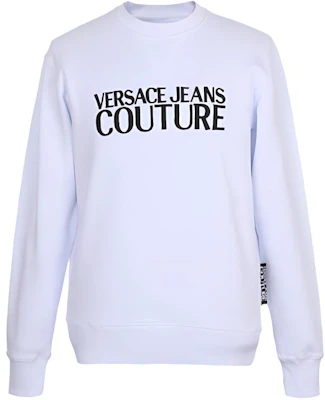 Versace Logo Embroidered Long Sleeve Sweatshirt White B7GVA7TG-30318-003 Buy Versace Logo Embroidered Long Sleeve Sweatshirt White B7GVA7TG-30318-003