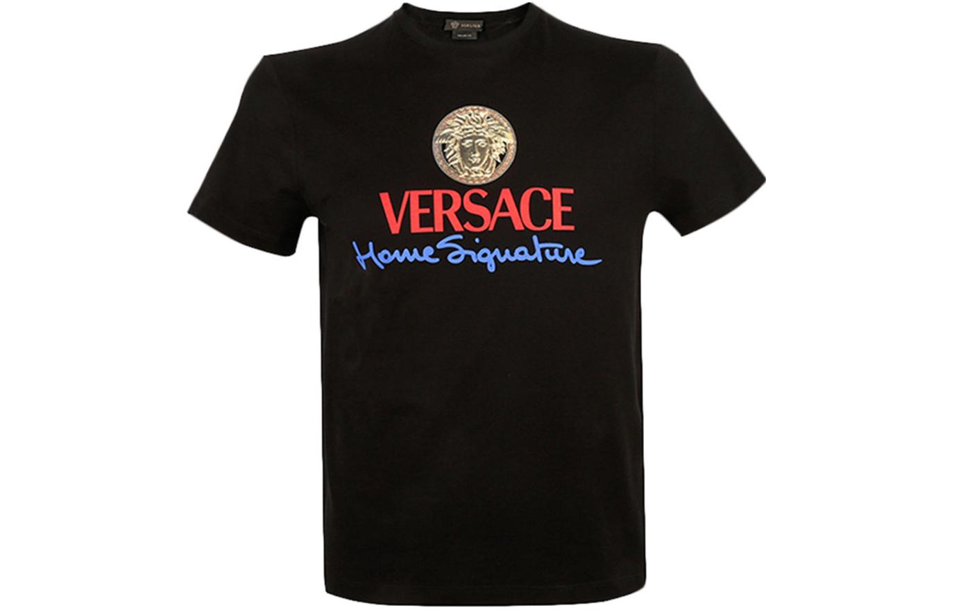 VERSACE Logo Graphic Short Sleeve T-Shirt Black A85989-A228806-A1690