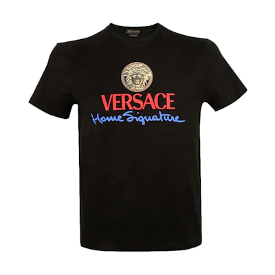 VERSACE Logo Graphic Short Sleeve T-Shirt Black A85989-A228806-A1690