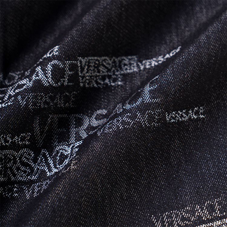 Details for VERSACE 徽標提花水洗丹寧長褲 男 黑色 A81832-1A00615_2D180