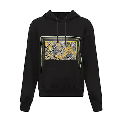 Versace Logo Letter Print Sweatshirt Black B7GZA7ED-30310-K42