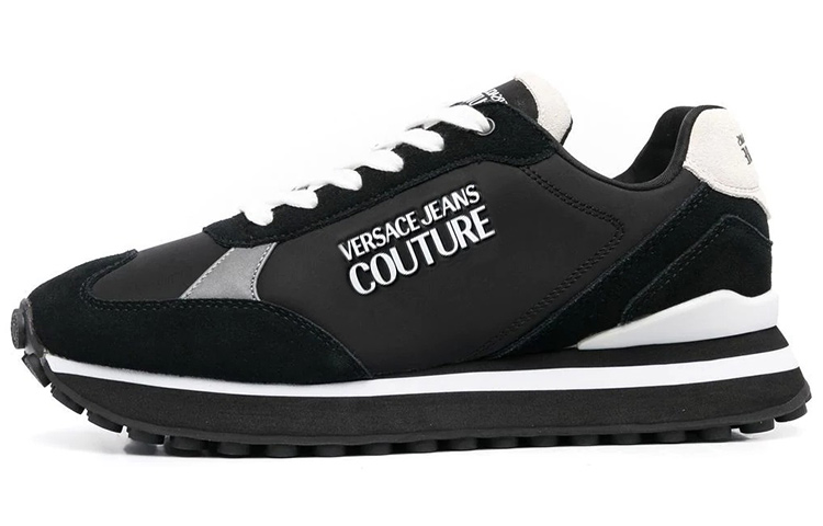 Versace Logo Low Top Sneaker 'Black'