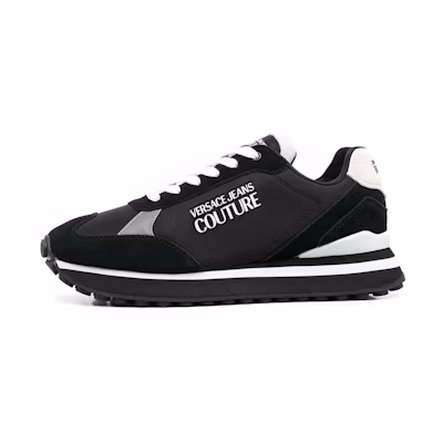 Versace Logo Low Top Sneaker 'Black'