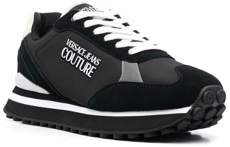 Versace Logo Low Top Sneaker 'Black' 圖 2