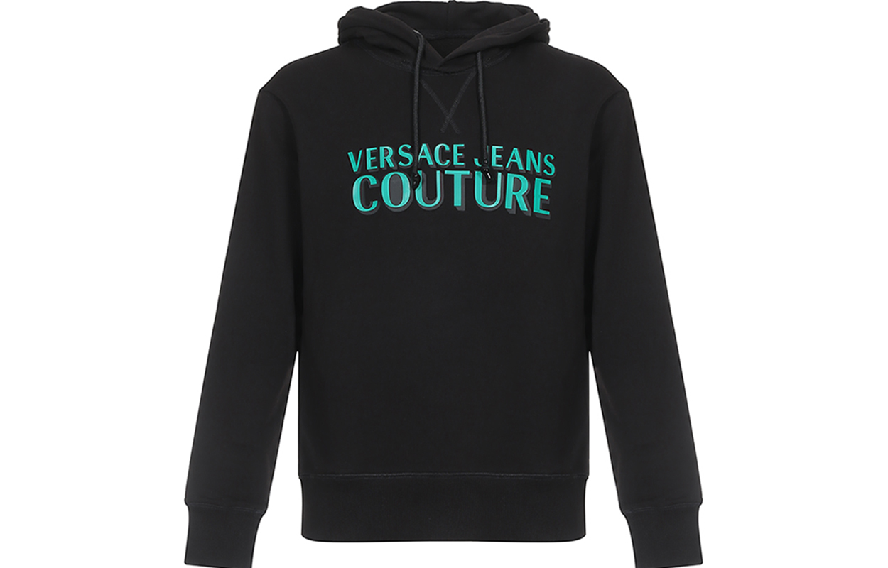 Versace Logo Pattern Sweatshirt Men Black B7GVB7KK-30328-899
