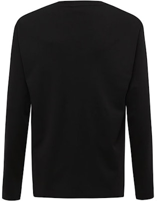 ヴェルサーチ ロゴプリント ブラック 長袖 クルーネック Tシャツ B3GUA7TU-30171-899 Lookbook ヴェルサーチ ロゴプリント ブラック 長袖 クルーネック Tシャツ B3GUA7TU-30171-899