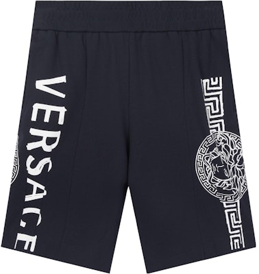 VERSACE 男款藍色直筒休閒短褲 印花設計 A89003-A232781-1U040 Buy VERSACE 男款藍色直筒休閒短褲 印花設計 A89003-A232781-1U040