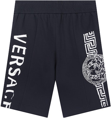 VERSACE 男款藍色直筒休閒短褲 印花設計 A89003-A232781-1U040 Lookbook VERSACE 男款藍色直筒休閒短褲 印花設計 A89003-A232781-1U040