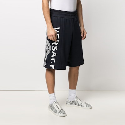 VERSACE 男款藍色直筒休閒短褲 印花設計 A89003-A232781-1U040 Details for VERSACE 男款藍色直筒休閒短褲 印花設計 A89003-A232781-1U040