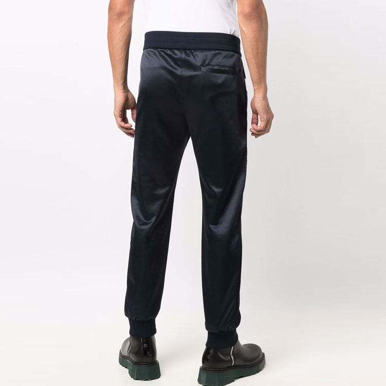 Shop VERSACE Logo Print Joggers Black 10014251-A010576-U300